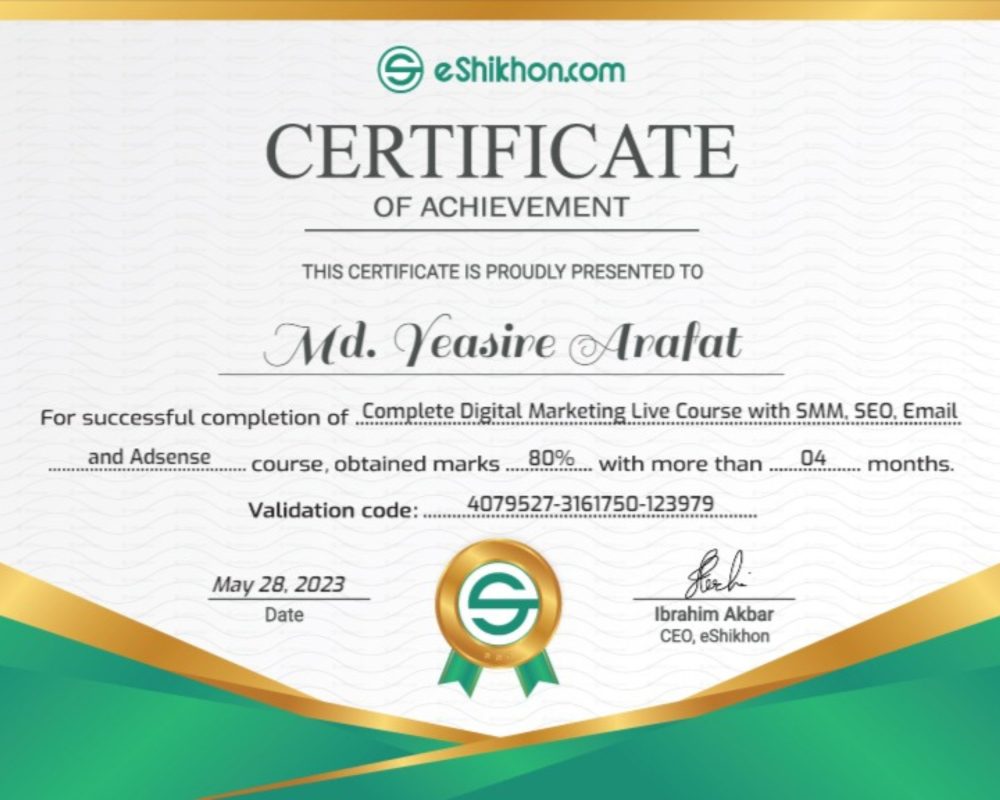 Digital Marketing Certificate
