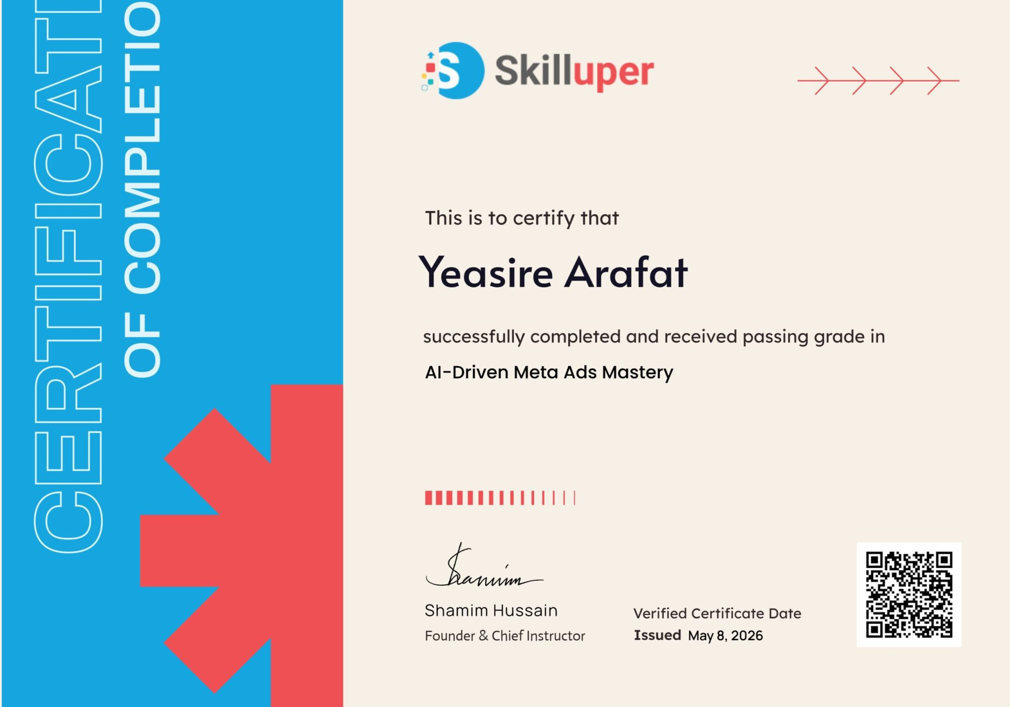 Skilluper-Digital Marketing Certificate